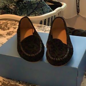 Black suede Jack Rogers slip on shoes size 6.5